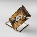 Maori Matariki Hei Matau Kowhai Canvas Wall Art Maori Kowhaiwhai Pattern Galaxy