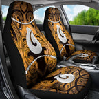 Maori Matariki Hei Matau Kowhai Car Seat Cover Maori Kowhaiwhai Pattern Galaxy