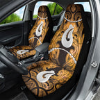 Maori Matariki Hei Matau Kowhai Car Seat Cover Maori Kowhaiwhai Pattern Galaxy