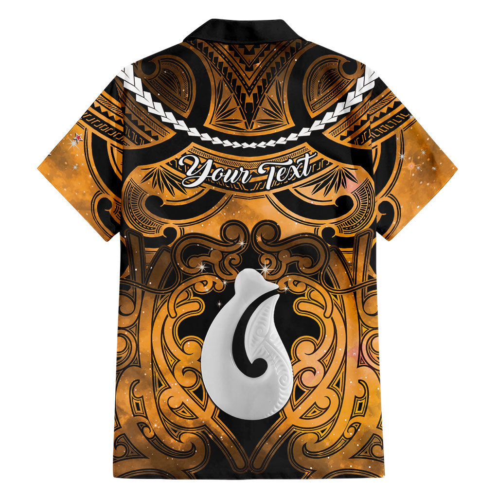 Personalised Maori Matariki Hei Matau Kowhai Family Matching Mermaid Dress and Hawaiian Shirt Maori Kowhaiwhai Pattern Galaxy