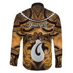 Personalised Maori Matariki Hei Matau Kowhai Family Matching Off Shoulder Short Dress and Hawaiian Shirt Maori Kowhaiwhai Pattern Galaxy