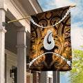 Maori Matariki Hei Matau Kowhai Garden Flag Maori Kowhaiwhai Pattern Galaxy