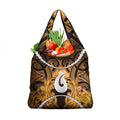 Maori Matariki Hei Matau Kowhai Grocery Bag Maori Kowhaiwhai Pattern Galaxy