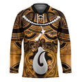 Personalised Maori Matariki Hei Matau Kowhai Hockey Jersey Maori Kowhaiwhai Pattern Galaxy
