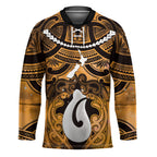 Personalised Maori Matariki Hei Matau Kowhai Hockey Jersey Maori Kowhaiwhai Pattern Galaxy