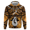 Personalised Maori Matariki Hei Matau Kowhai Hoodie Maori Kowhaiwhai Pattern Galaxy