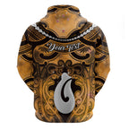 Personalised Maori Matariki Hei Matau Kowhai Hoodie Maori Kowhaiwhai Pattern Galaxy