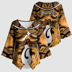 Personalised Maori Matariki Hei Matau Kowhai Kimono Sleeve Blouse Maori Kowhaiwhai Pattern Galaxy