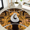 Maori Matariki Hei Matau Kowhai Round Carpet Maori Kowhaiwhai Pattern Galaxy