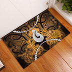 Maori Matariki Hei Matau Kowhai Rubber Doormat Maori Kowhaiwhai Pattern Galaxy
