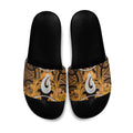 Maori Matariki Hei Matau Kowhai Slide Sandals Maori Kowhaiwhai Pattern Galaxy