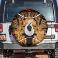 Maori Matariki Hei Matau Kowhai Spare Tire Cover Maori Kowhaiwhai Pattern Galaxy