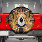 Maori Matariki Hei Matau Kowhai Spare Tire Cover Maori Kowhaiwhai Pattern Galaxy