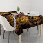 Maori Matariki Hei Matau Kowhai Tablecloth Maori Kowhaiwhai Pattern Galaxy