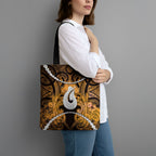 Maori Matariki Hei Matau Kowhai Tote Bag Maori Kowhaiwhai Pattern Galaxy