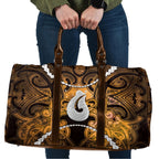 Maori Matariki Hei Matau Kowhai Travel Bag Maori Kowhaiwhai Pattern Galaxy