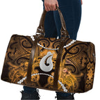 Maori Matariki Hei Matau Kowhai Travel Bag Maori Kowhaiwhai Pattern Galaxy