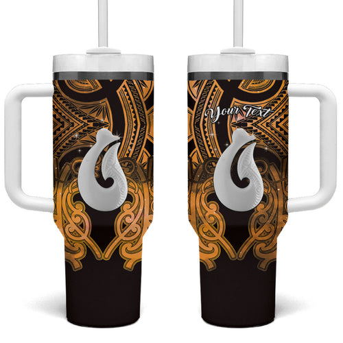 Personalised Maori Matariki Hei Matau Kowhai Tumbler With Handle Maori Kowhaiwhai Pattern Galaxy