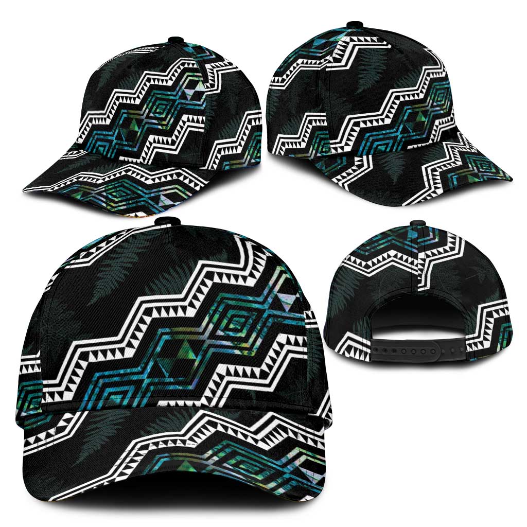 Taniko Aotearoa Mix Paua Shell Classic Cap Niho Taniwha Turquoise Glitter - Aussie Hoodie