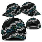 Taniko Aotearoa Mix Paua Shell Classic Cap Niho Taniwha Turquoise Glitter - Aussie Hoodie