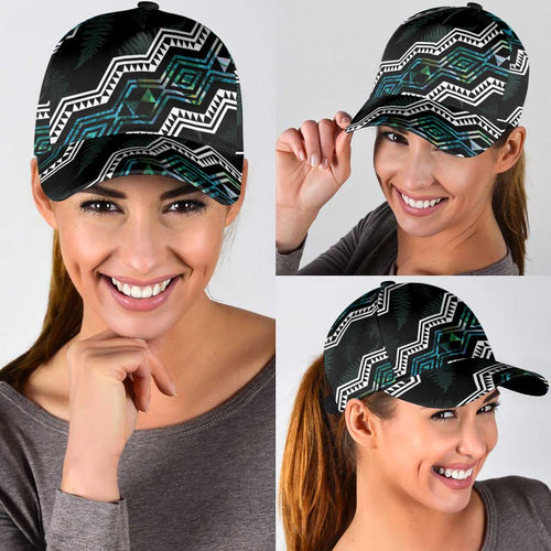 Taniko Aotearoa Mix Paua Shell Classic Cap Niho Taniwha Turquoise Glitter - Aussie Hoodie