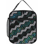 Taniko Aotearoa Mix Paua Shell Lunch Bag Niho Taniwha Turquoise Glitter