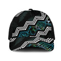 Taniko Aotearoa Mix Paua Shell Mesh Trucker Cap Niho Taniwha Turquoise Glitter - Aussie Hoodie