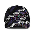 Taniko Aotearoa Mix Paua Shell Baseball Net Cap Niho Taniwha Lilac Glitter - Aussie Hoodie