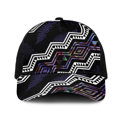 Taniko Aotearoa Mix Paua Shell Baseball Net Cap Niho Taniwha Lilac Glitter - Aussie Hoodie