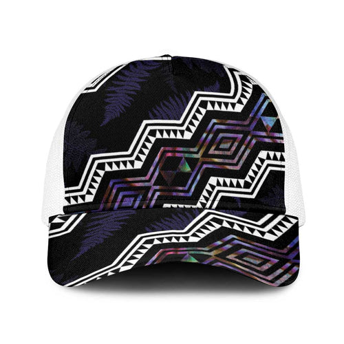 Taniko Aotearoa Mix Paua Shell Baseball Net Cap Niho Taniwha Lilac Glitter - Aussie Hoodie