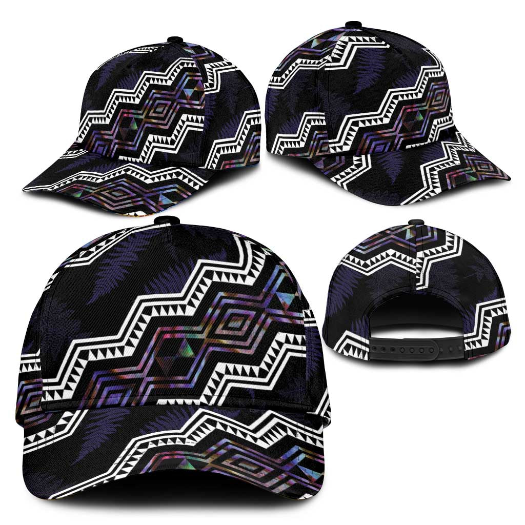 Taniko Aotearoa Mix Paua Shell Classic Cap Niho Taniwha Lilac Glitter - Aussie Hoodie