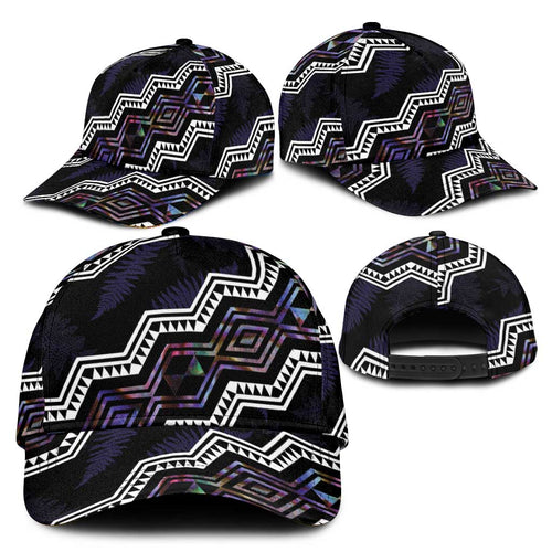 Taniko Aotearoa Mix Paua Shell Classic Cap Niho Taniwha Lilac Glitter - Aussie Hoodie