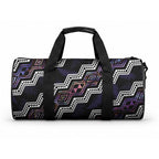 Taniko Aotearoa Mix Paua Shell Duffle Bag Niho Taniwha Lilac Glitter