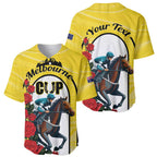 Personalised Melbourne Horse Racing Baseball Jersey The Race That Stops The Nation