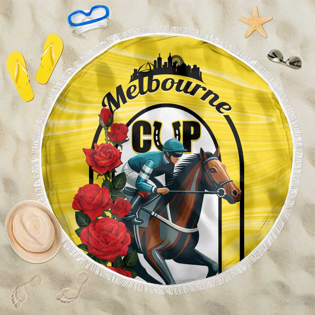 Personalised Melbourne Horse Racing Beach Blanket The Race That Stops The Nation