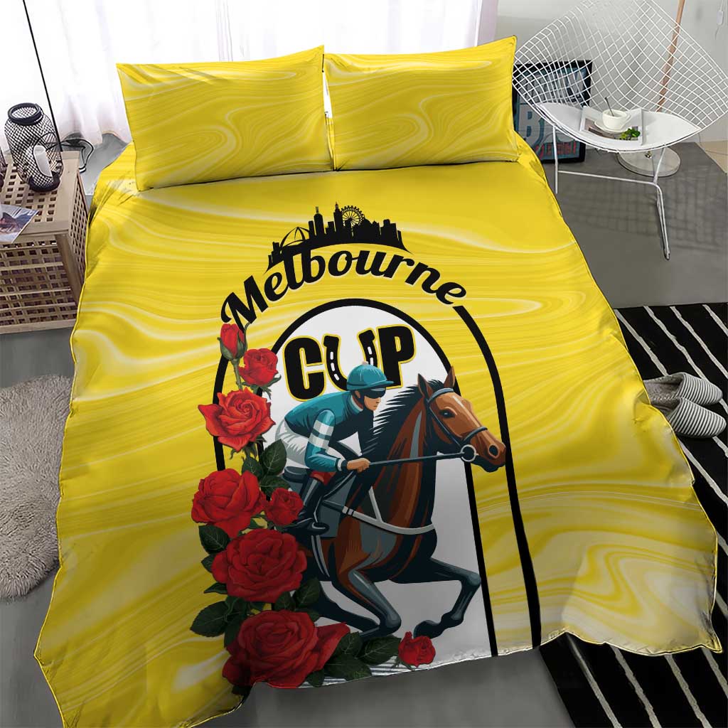 Personalised Melbourne Horse Racing Bedding Set The Race That Stops The Nation