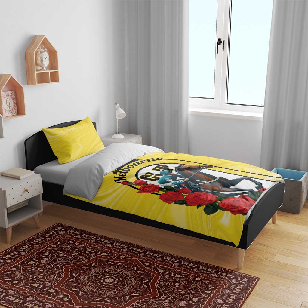 Personalised Melbourne Horse Racing Bedding Set The Race That Stops The Nation