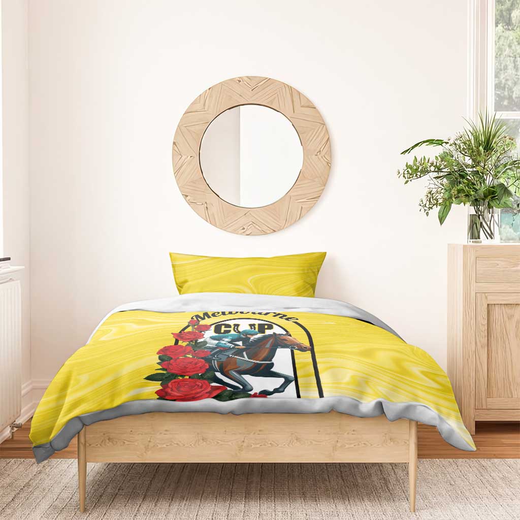 Personalised Melbourne Horse Racing Bedding Set The Race That Stops The Nation
