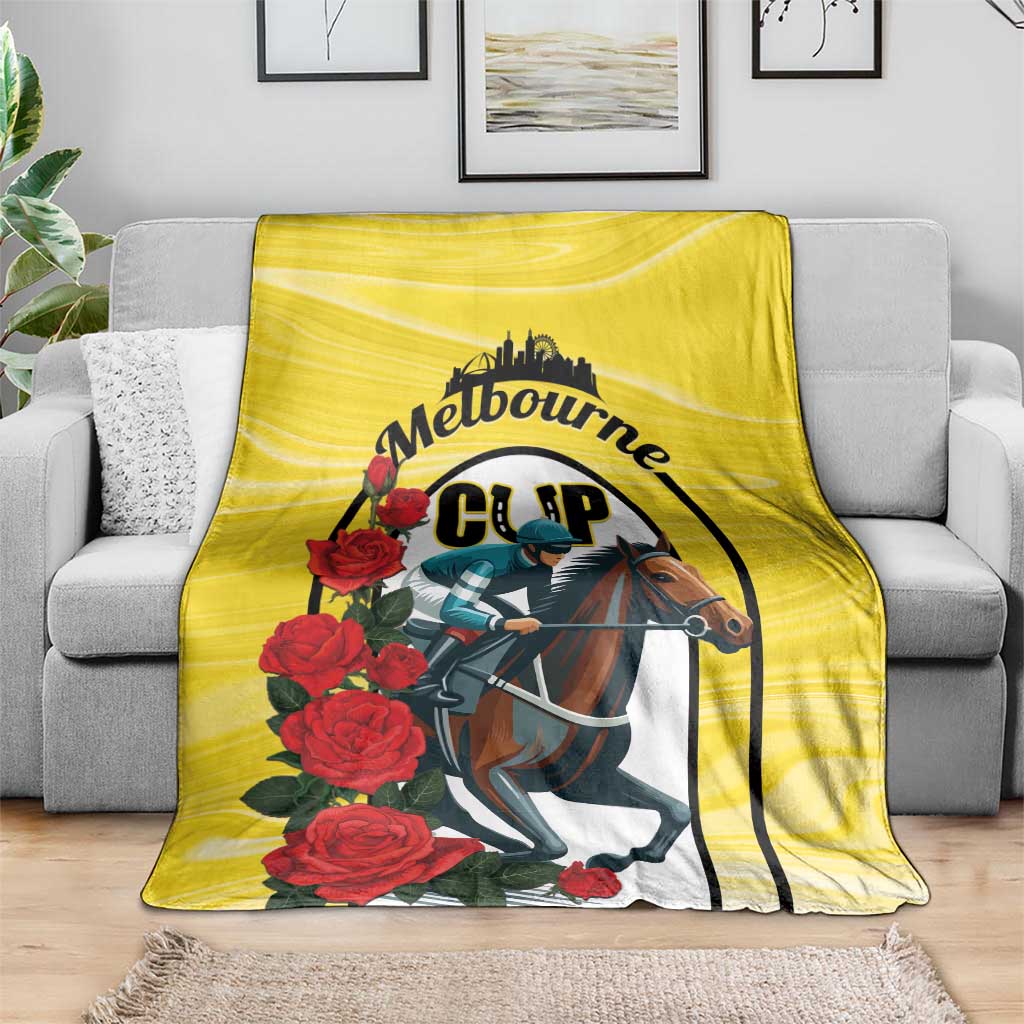 Personalised Melbourne Horse Racing Blanket The Race That Stops The Nation