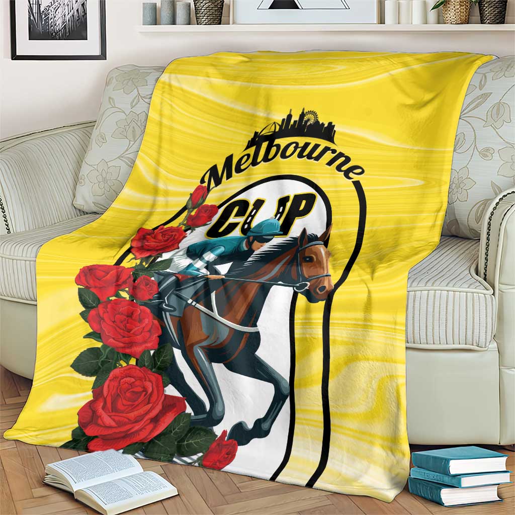Personalised Melbourne Horse Racing Blanket The Race That Stops The Nation