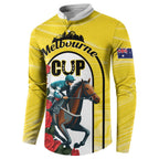 Personalised Melbourne Horse Racing Button Sweatshirt The Race That Stops The Nation