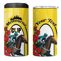 Personalised Melbourne Horse Racing 4 in 1 Can Cooler Tumbler The Race That Stops The Nation