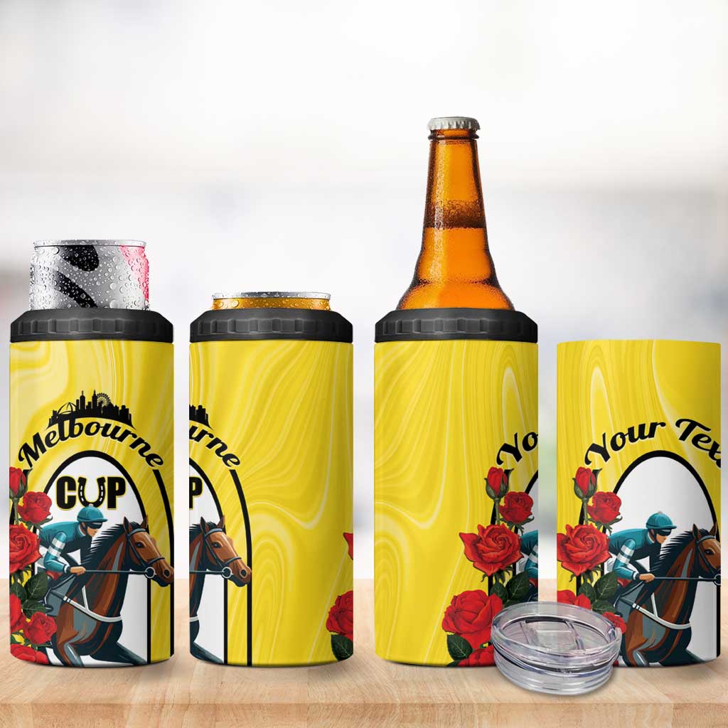 Personalised Melbourne Horse Racing 4 in 1 Can Cooler Tumbler The Race That Stops The Nation