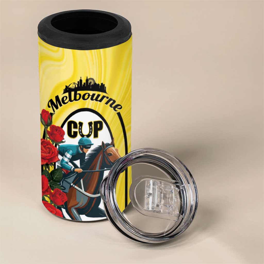 Personalised Melbourne Horse Racing 4 in 1 Can Cooler Tumbler The Race That Stops The Nation