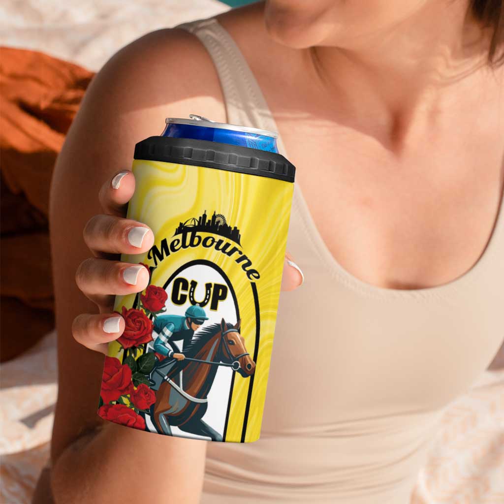 Personalised Melbourne Horse Racing 4 in 1 Can Cooler Tumbler The Race That Stops The Nation