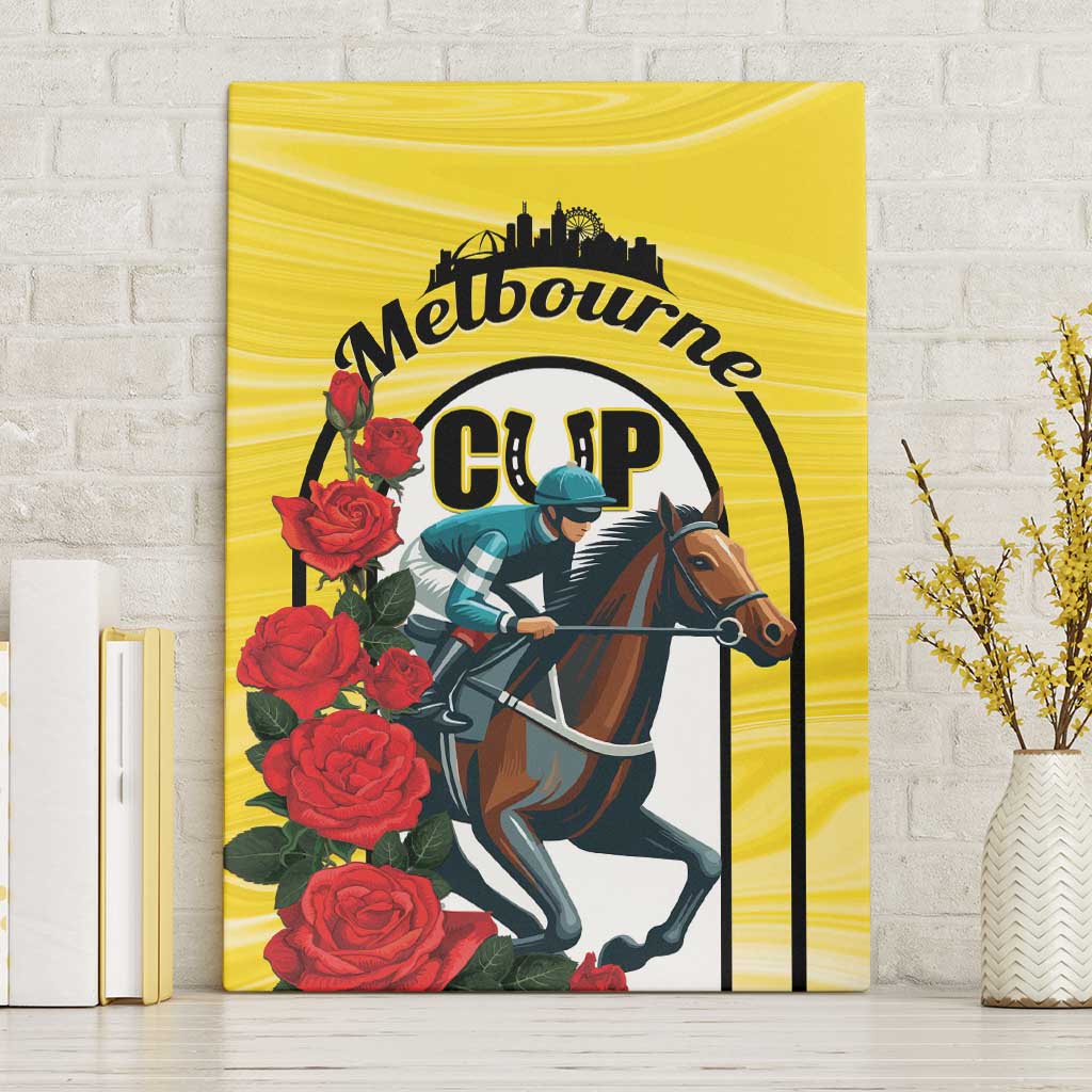 Personalised Melbourne Horse Racing Canvas Wall Art The Race That Stops The Nation