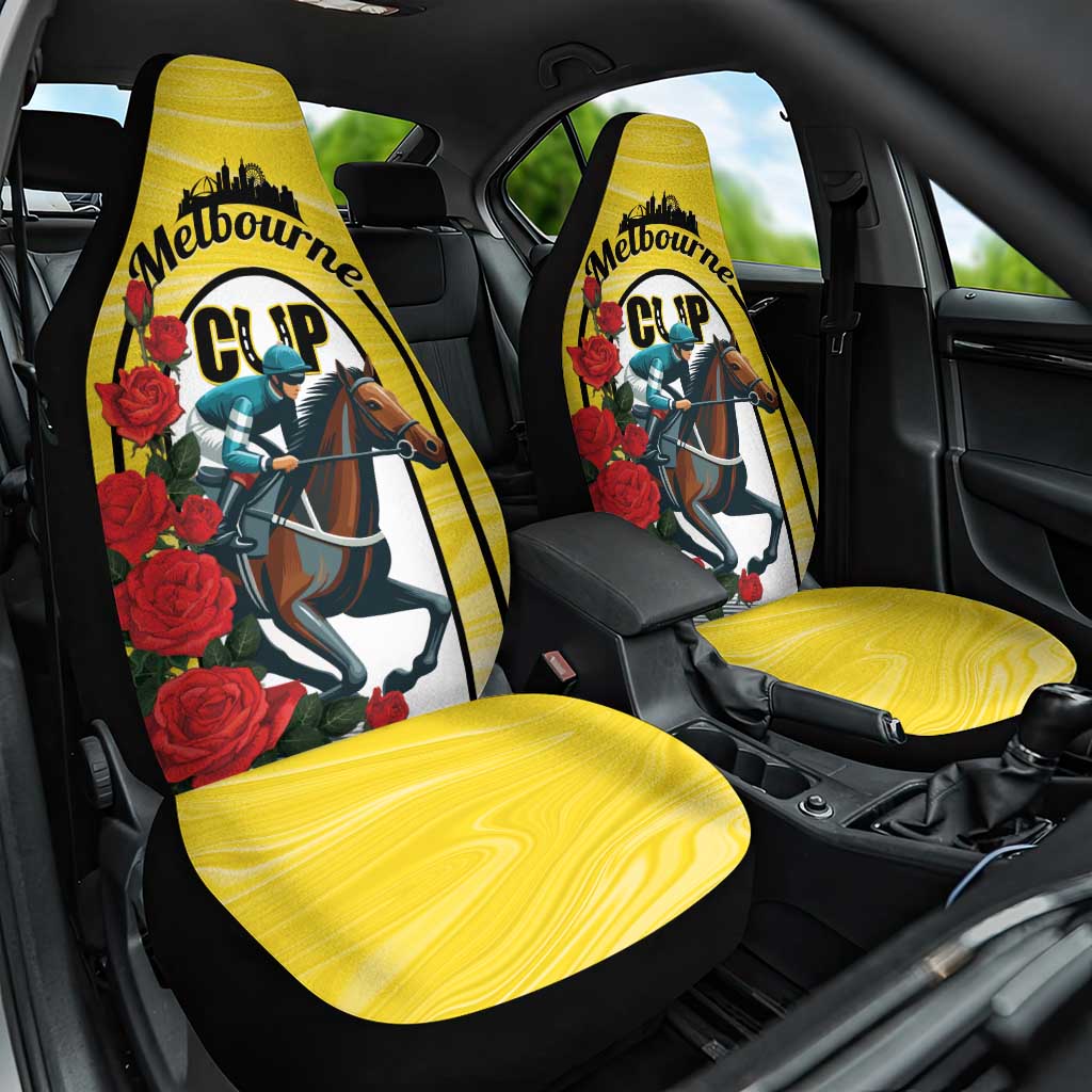 Personalised Melbourne Horse Racing Car Seat Cover The Race That Stops The Nation