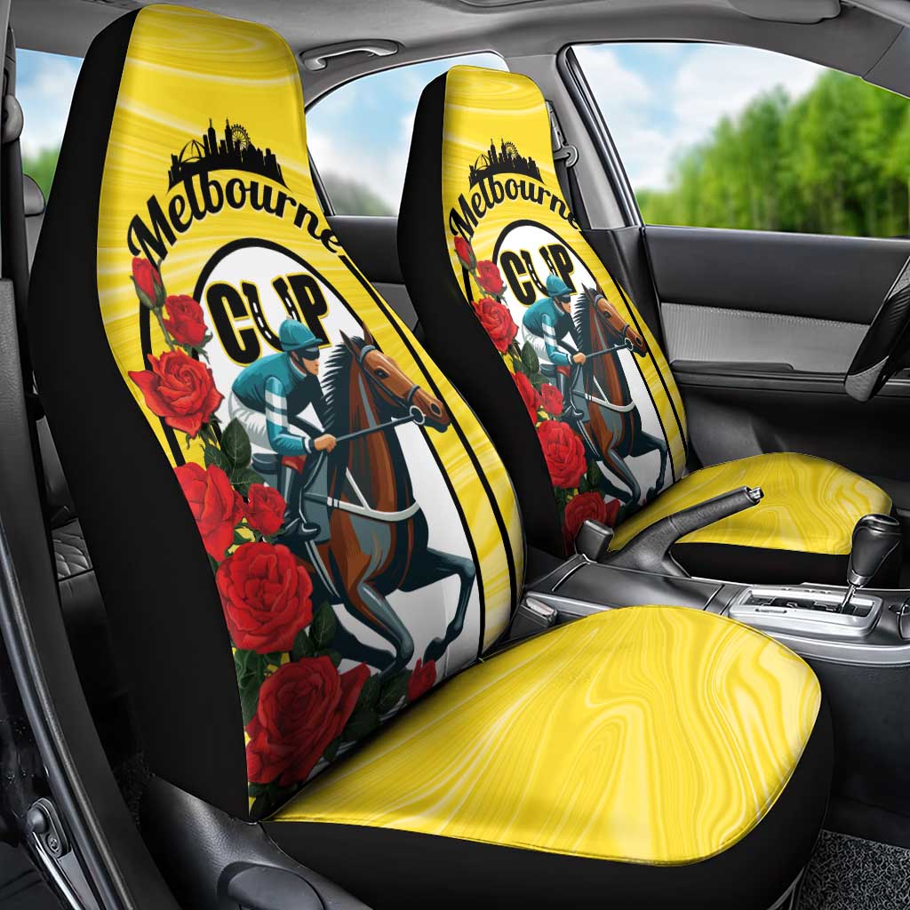Personalised Melbourne Horse Racing Car Seat Cover The Race That Stops The Nation