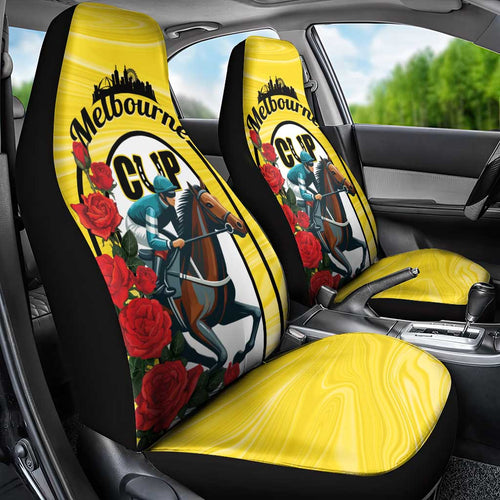 Personalised Melbourne Horse Racing Car Seat Cover The Race That Stops The Nation
