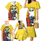 Personalised Melbourne Horse Racing Family Matching Mermaid Dress and Hawaiian Shirt The Race That Stops The Nation